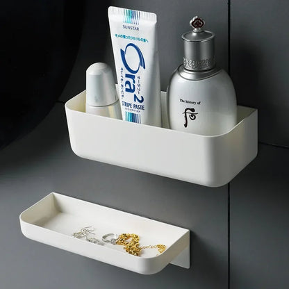 Bathroom Shelf Wall Shelves Shelf Plastic White Bathroom Corner Shelf Wall Mounted White Simple Kitchen Storage Holder