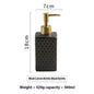 Nordic Ceramic Soap Dispenser Square Lotion Bottle Shampoo Conditioner Sub Bottle Shower Gel Bottle Bathroom Accessories