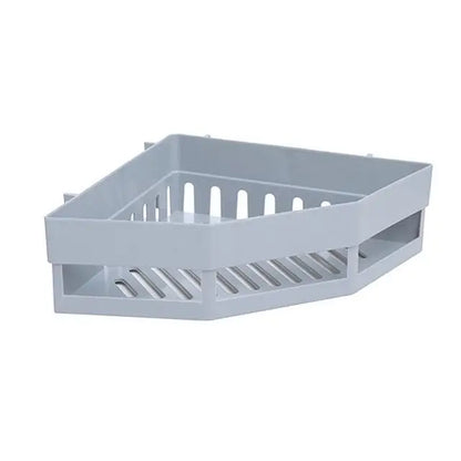 Punch-free Bathroom Triangle Shelf Drain Water Wall Hanging Multifunctional Corner Storage Rack Bathroom Accessories