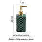 Nordic Ceramic Soap Dispenser Square Lotion Bottle Shampoo Conditioner Sub Bottle Shower Gel Bottle Bathroom Accessories