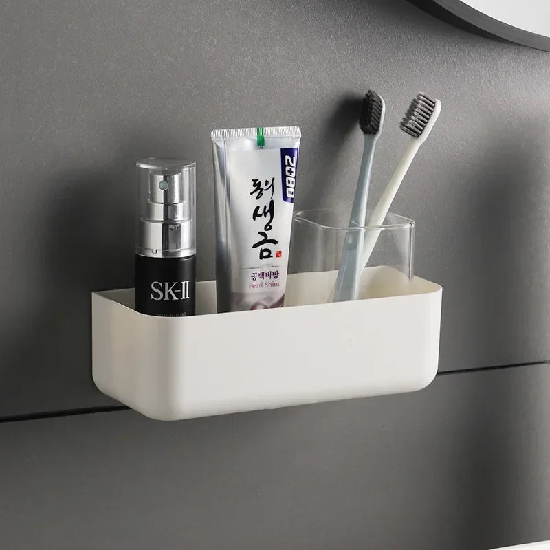 Bathroom Shelf Wall Shelves Shelf Plastic White Bathroom Corner Shelf Wall Mounted White Simple Kitchen Storage Holder