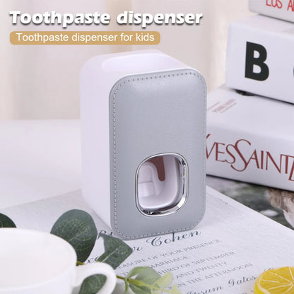 1PCS Automatic Toothpaste Dispenser Toothpaste Squeezer Home Shower Decor is Wall Mounted Bathroom Accessories Organizer Gray